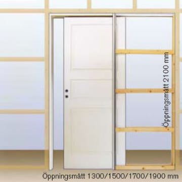 Skjutdörrskarm Br. Johansson Vit