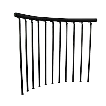 Skyddsräcke Byggera Euro Design/Paris Svart