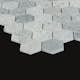 Mosaik Tenfors Marmor Heagon Rocky Grey 5x5 cm