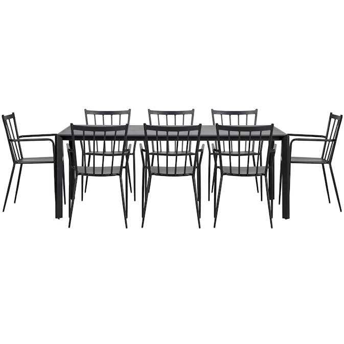 Matgrupp Comfort Garden Envy med 8 Envy Stolar
