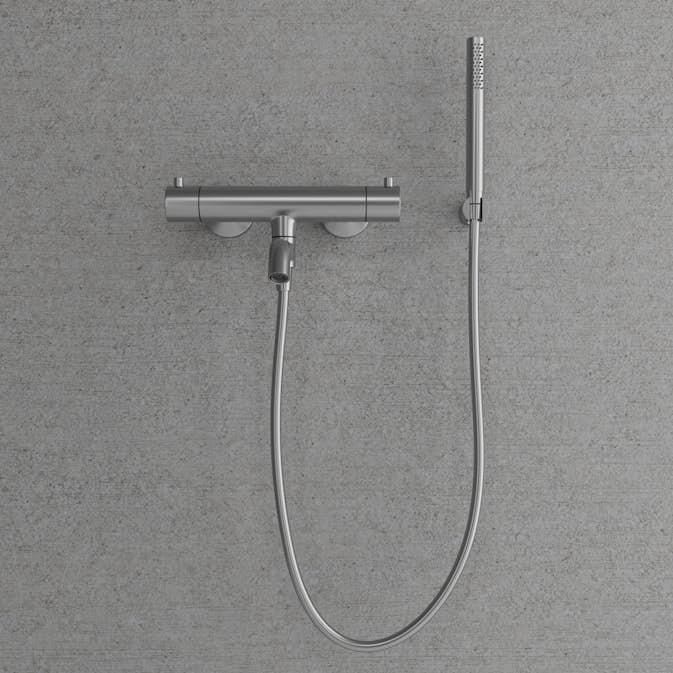 Badkarsblandare Scandtap Steel Pleasure 4 med Handdusch