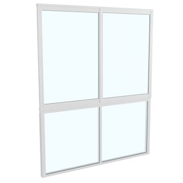 Skjutfönster med fast underdel Landskap Stadig Sommar 2-del