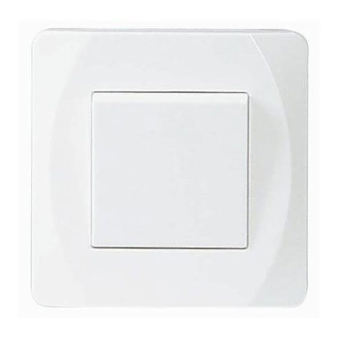 Strömbrytare Malmbergs Nova Infälld Trapp Vit Skruvlös