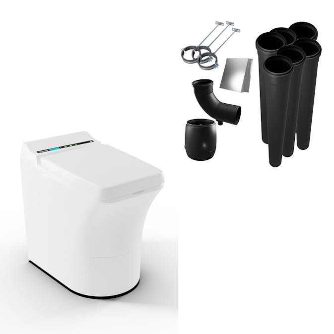 Förbränningstoalett Cinderella Comfort med Installationspaket