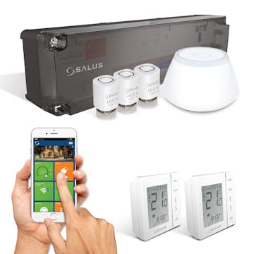 Styrpaket Flooré  med 2 trådlösa termostater