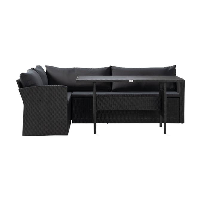 Loungegrupp Comfort Garden James Light Soffgrupp Utomhus 5-sits med Bordsskiva i Aintwood