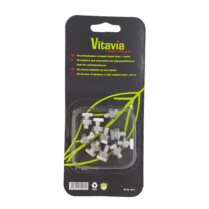 T-bult & Mutter Vitavia För Montering av Växthus 10 st