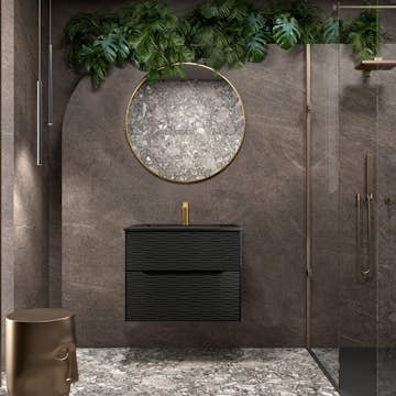 Tvättställsskåp Tenfors Sahara Svart Matt