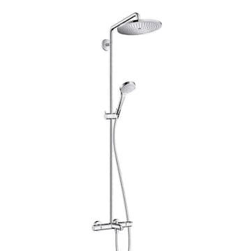 Takduschset Hansgrohe Croma Select S 280 Air 1jet Showerpipe med Badkarsblandare