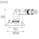 Downlight Hide-a-lite Comfort Quick Outdoor GU10 3000K