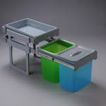 Källsorteringskärhållare Intra TANK40
