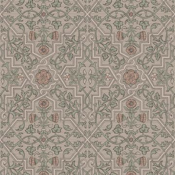 Tapet Boråstapeter Anno 4501 Rosenvinge EasyUp, Mönstrad Brun