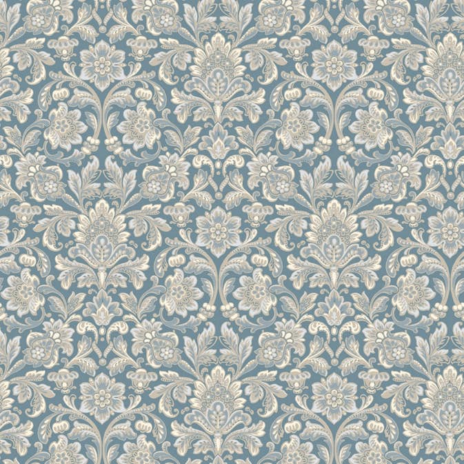 Tapet Boråstapeter Anno 4524 Foglavik EasyUp, Mönstrad Blå