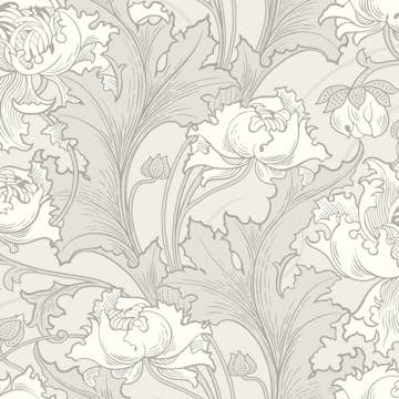 Tapet Boråstapeter Anno Siri 4540 EasyUp, Mönstrad Grå