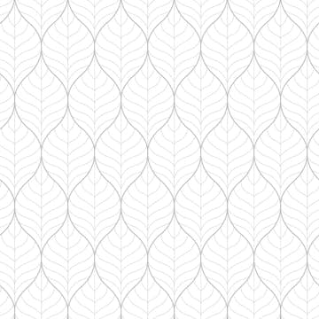 Tapet Duro Natur Blad 380-02 QuickUp, Mönstrad Grå/Vit