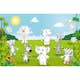 Tapet Idealdecor Giant Art Happy Animals