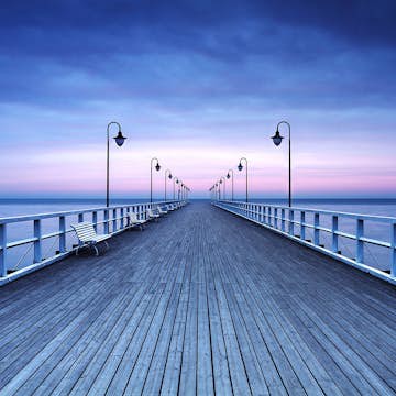 Tapet Idealdecor Non-Woven Pier at the Seaside