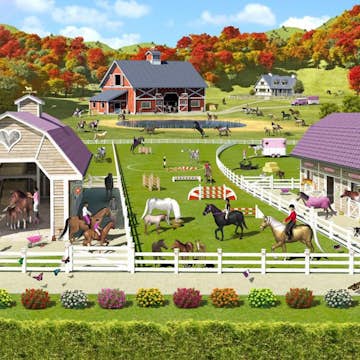 Tapet Walltastic Hästar och Stall