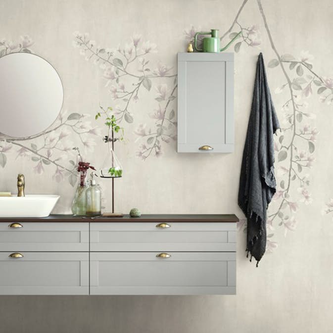 Våtrumsvägg Tarkett Aquarelle Magnolia Light Grey