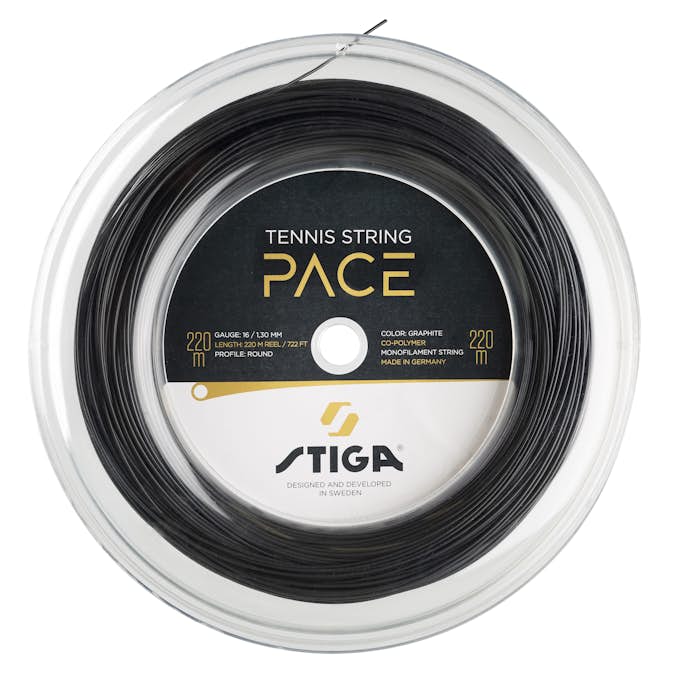 Tennissträng Stiga Sports Pace 220 M Reel Graphite 1,30mm