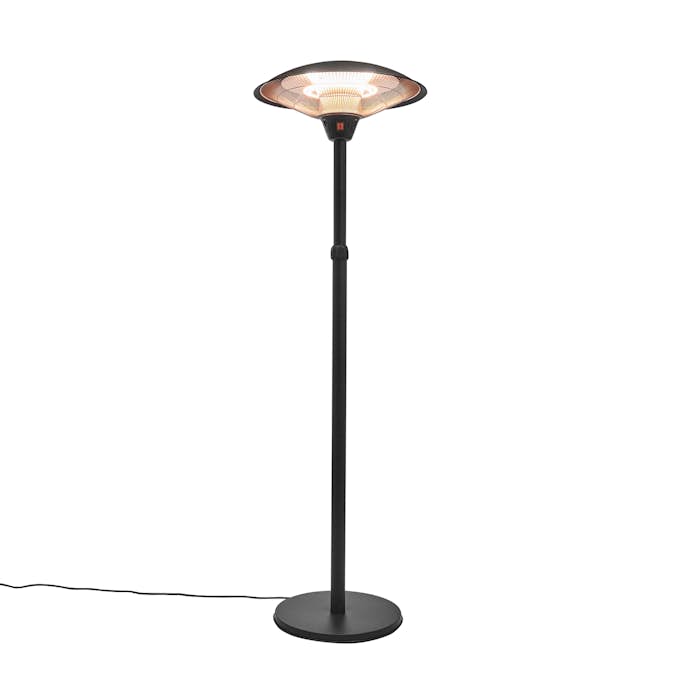 Terrassvärmare Hortus Golvmodell 900/1200/2100 W Teleskop HA Svart