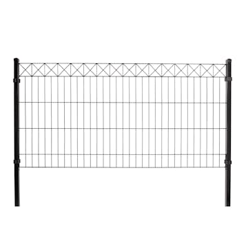 Tilläggsmodul Hortus till Panelstängsel med Deko X Svart