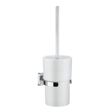 Toalettborste Smedbo Ice OK333P Krom/Vitt Porslin