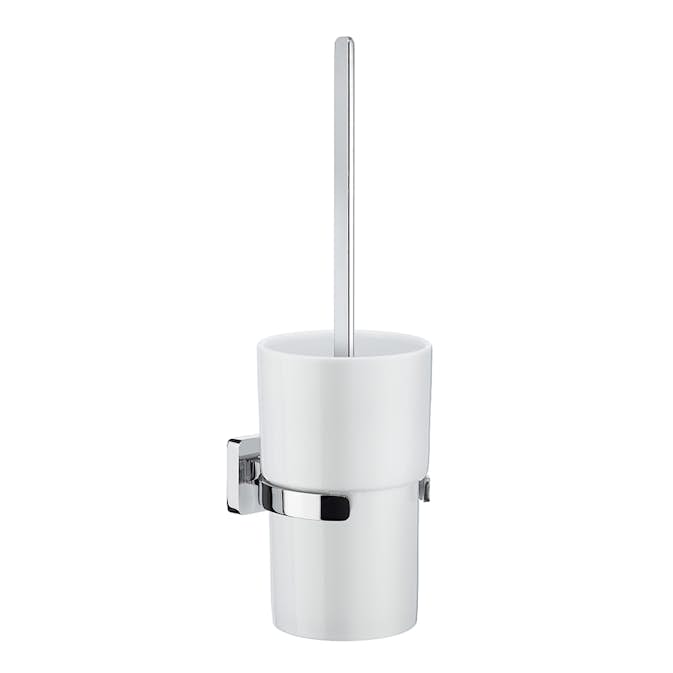Toalettborste Smedbo Ice OK333P Krom/Vitt Porslin