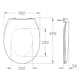 Toalettsits Grohe Bau Ceramic 39493 Mjukstängande