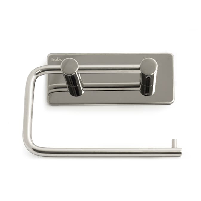 Toalettspappershållare Habo Angle Rostfri Blank Självhäftande