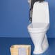 Toalettstol Gustavsberg Nautic 1546 Hygienic Flush Hög Modell