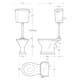 Toalettstol Imperial Astoria Deco LL