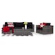 Loungegrupp Comfort Garden Bahamas 5-sits med Utebord 3 Utomhus