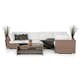 Loungegrupp Comfort Garden Bahamas 5-sits med Utebord m Hylla 6 Utomhus