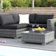 Loungegrupp Comfort Garden Bahamas 4-sits med Divan/Utebord Grå Utomhus