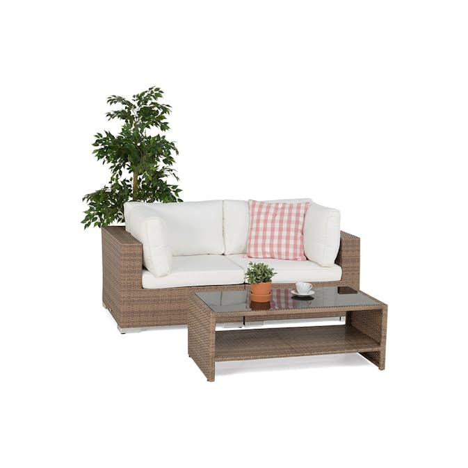 Trädgårdsmöbel Comfort Garden Loungegrupp Treviso 4 Brun