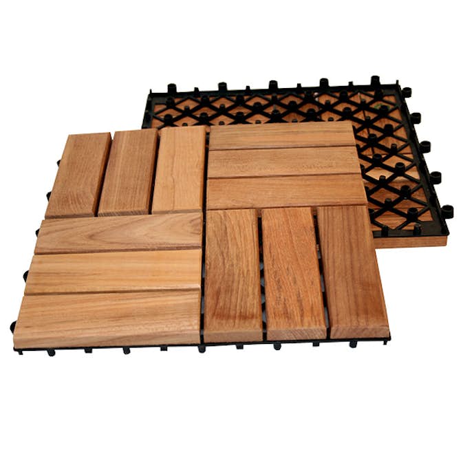 Trall Teak Deltaplattan 30x30 Typ B