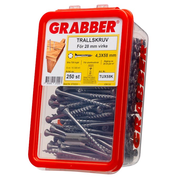 Trallskruv Grabber TUX C4