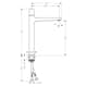Tvättställsblandare Hansgrohe Metropol Select 260 med Push-Open