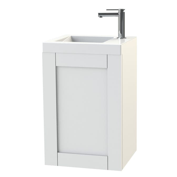 Tvättställsskåp Miller Badrum London 40 för Heltäckande Tvättställ