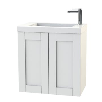 Tvättställsskåp Miller Badrum London 60 Luckor för Heltäckande Tvättställ