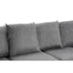 U-soffa Scandinavian Choice Ocean Läderimitation/Grå