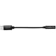 USB-C 3,5mm-ljudadapter LogiLink Med DAC 13cm Nylonkabel