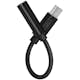 USB-C 3,5mm-ljudadapter LogiLink Med DAC 13cm Nylonkabel