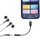 USB-C 3,5mm-ljudadapter LogiLink Med DAC 13cm Nylonkabel