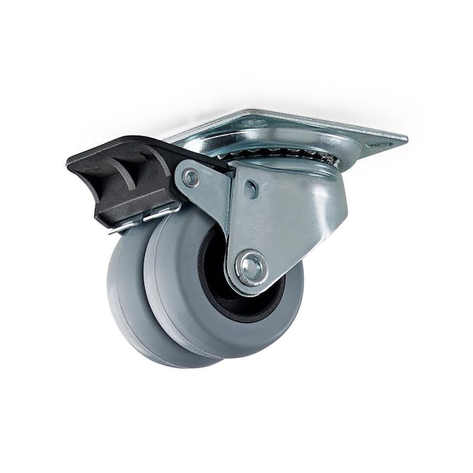 Länkhjul Habo 4105 med Broms 50 mm