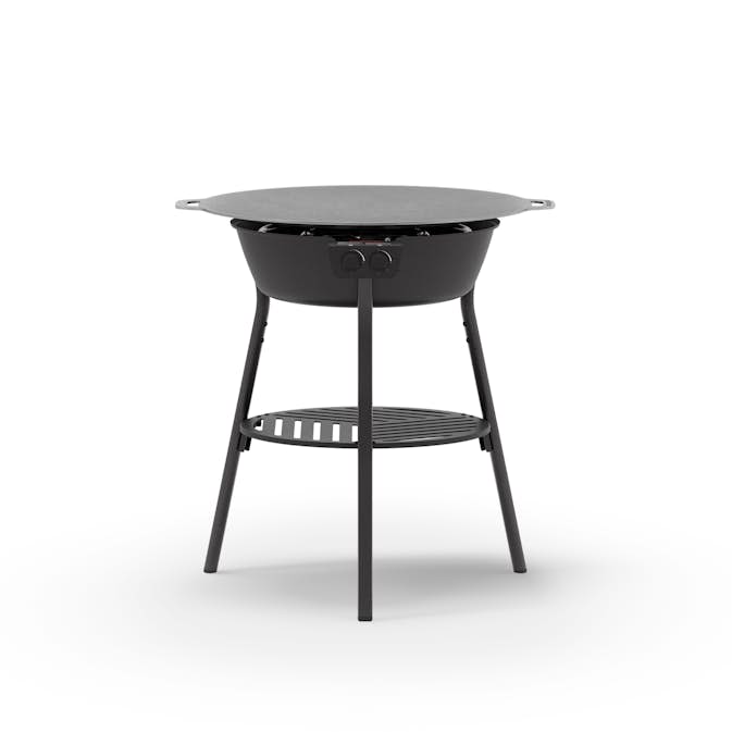 Stekhällsset Muurikka 78 LL i Svart Stål med Gasolbrännare & Integrerad Tändning