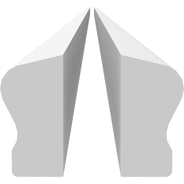 Underliggare Jabo Profilfräst 2400x22x45 mm