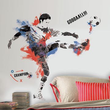 Väggdekor RoomMates Men's Soccer Champion Stor