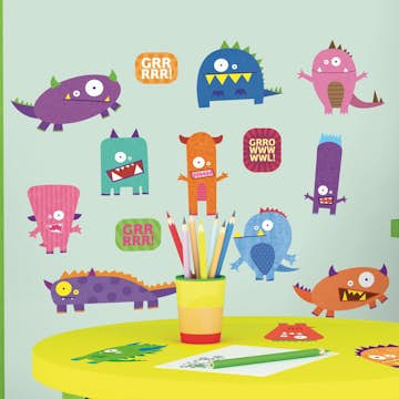 Väggdekor RoomMates Monsters